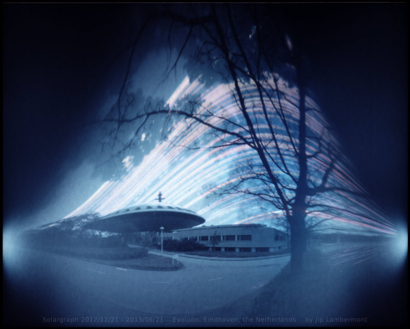 Solargraph gemaakt bij het Evoluon, Eindhoven